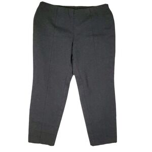 J.JILL Ponte Stretch Slim Leg‎ Pants in Charcoal Size XL Pullon Elastic Waist